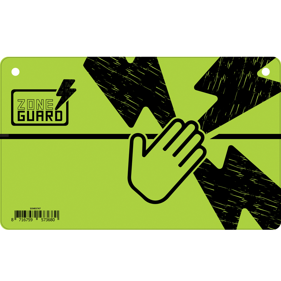 ZoneGuard Waarschuwingsbord Gevaar: Schrikdraad