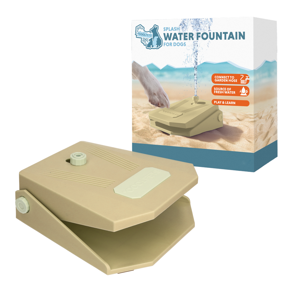 Coolpets Splash Water Fountain Beige