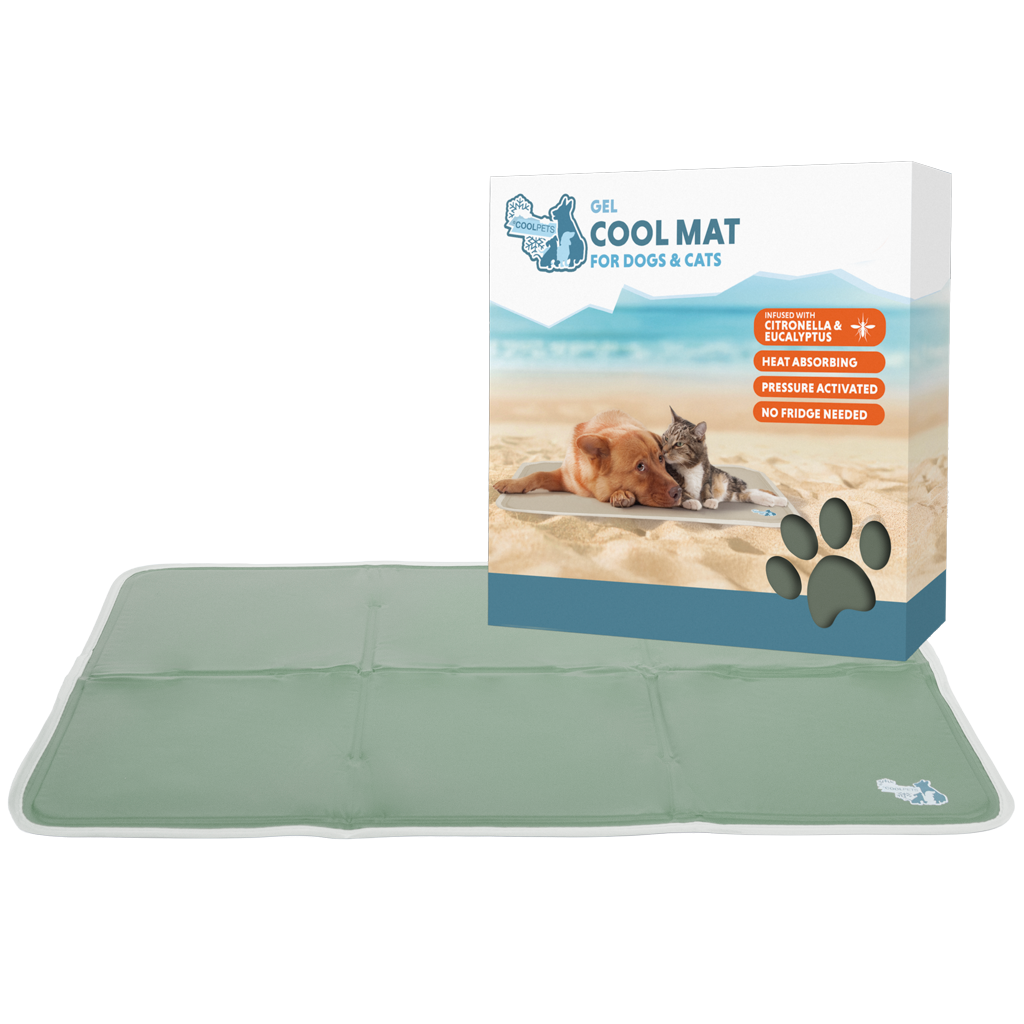 Coolpets Gel Cooling Mat Olijfgroen M