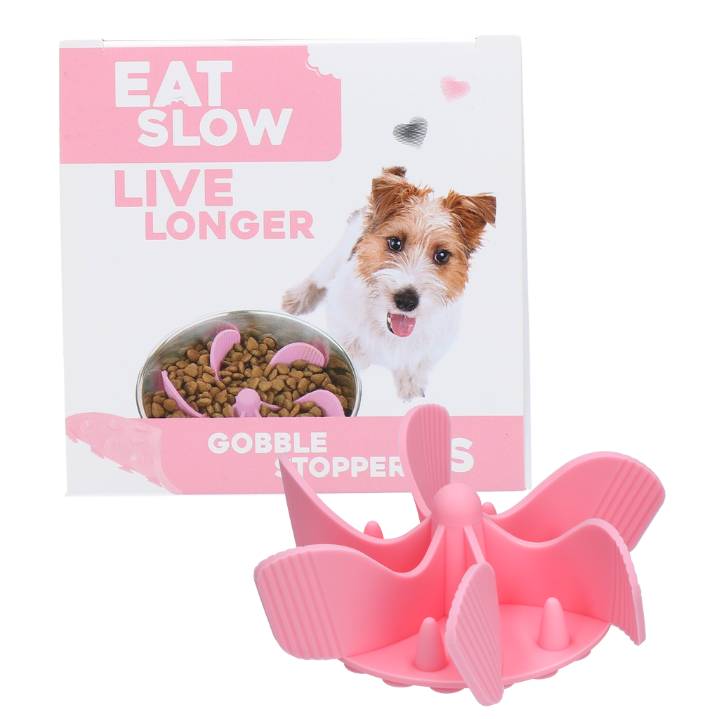 Eat Slow Live Longer Gobble Stopper Roze S