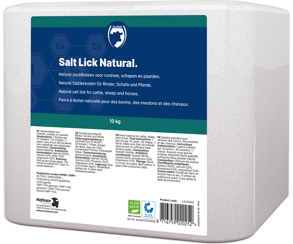 Excellent Liksteen Naturel voor alle dieren 10 kg