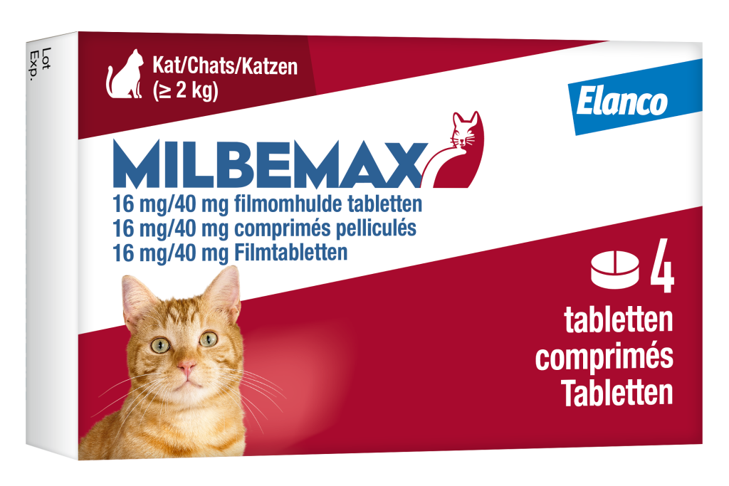 Milbemax Tabletten Kat Groot >2kg 4 tabl.